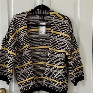 H&M Multicolor Striped Knit Cardigan